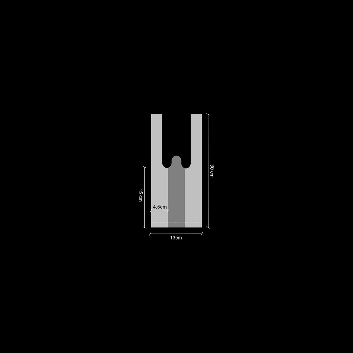 BOLSA CAMISETA BLANCA (100U) - Imagen 3