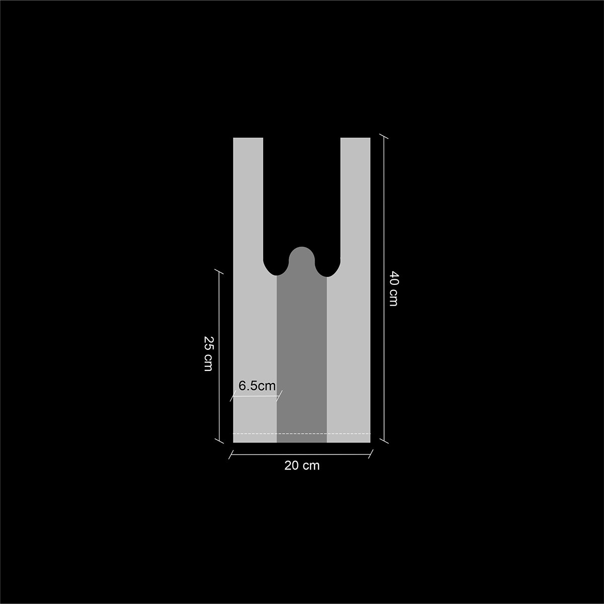 BOLSA CAMISETA BLANCA (100U) - Imagen 5