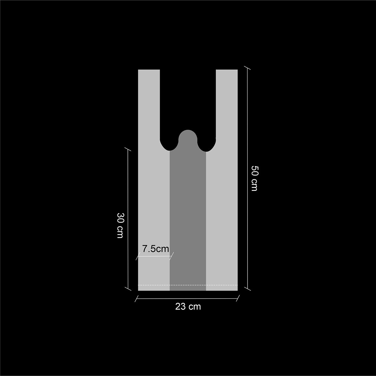 BOLSA CAMISETA BLANCA (100U) - Imagen 8