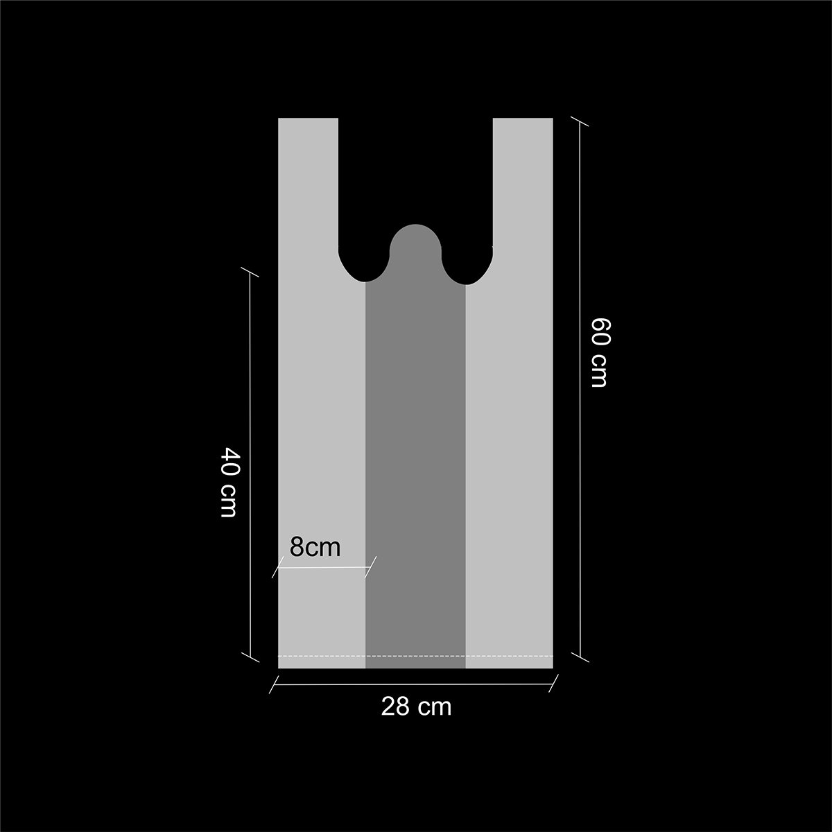 BOLSA CAMISETA BLANCA (100U) - Imagen 11