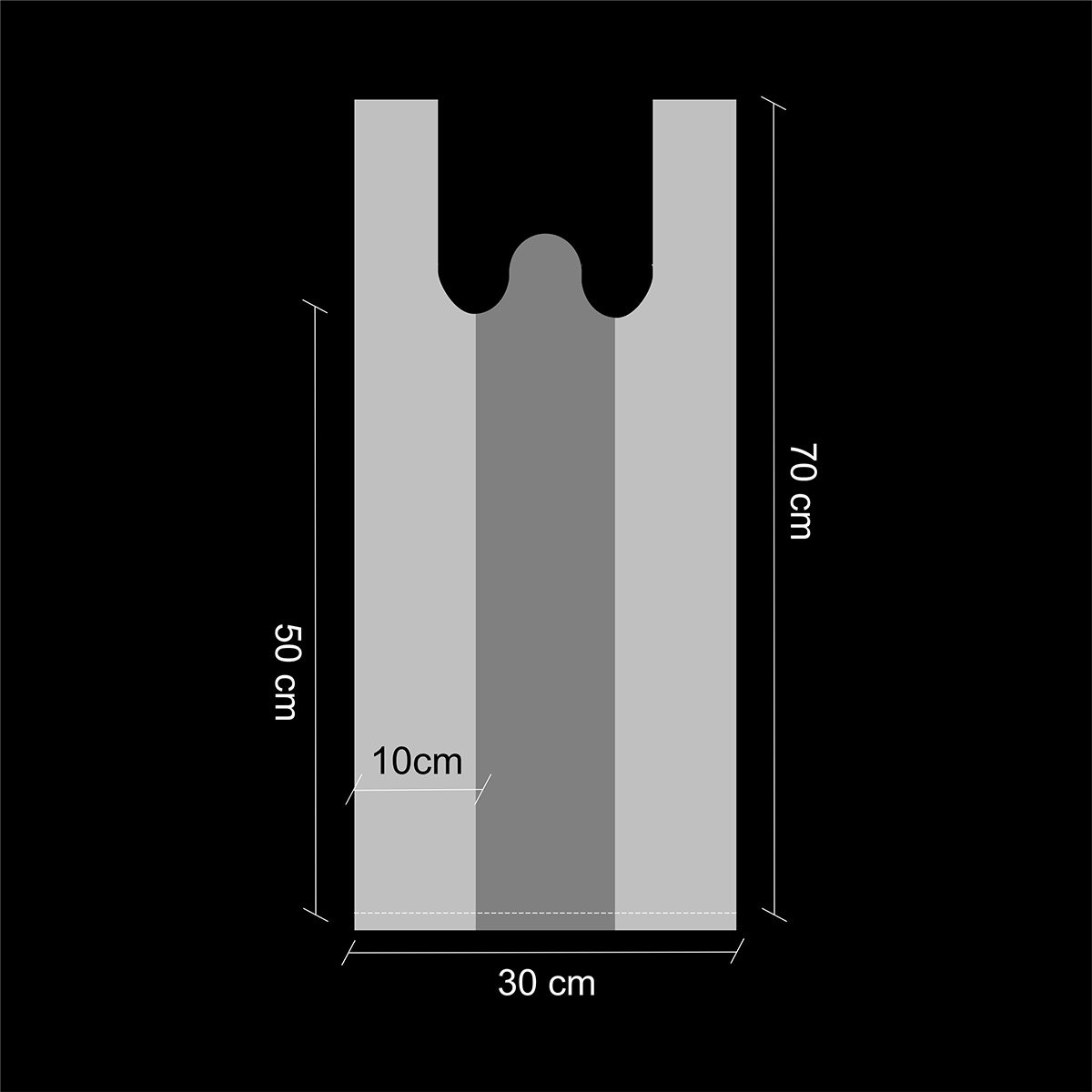 BOLSA CAMISETA BLANCA (100U) - Imagen 14