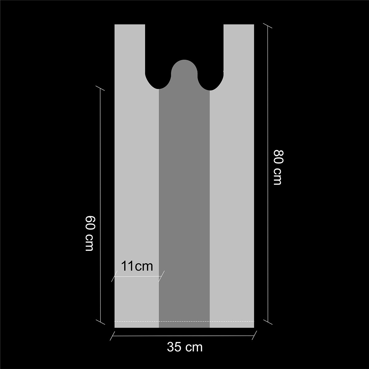 BOLSA CAMISETA BLANCA (100U) - Imagen 17