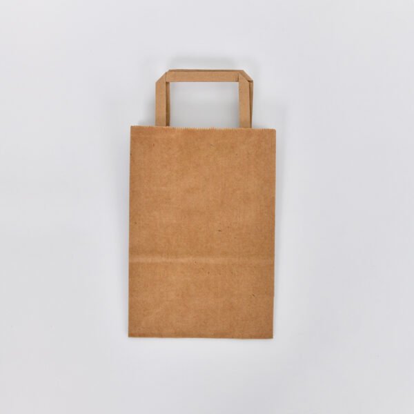 BOLSA DE PAPEL LISAS CON MANIJA PLANA (50U)